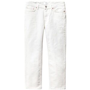 Acne Studios Row White Vintage Mid Rise Straight Leg Cropped Jeans 26 Pre Owned